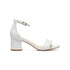 Sandali bianchi con tacco 6 cm Lora Ferres, Donna, SKU w042000017, Immagine 0